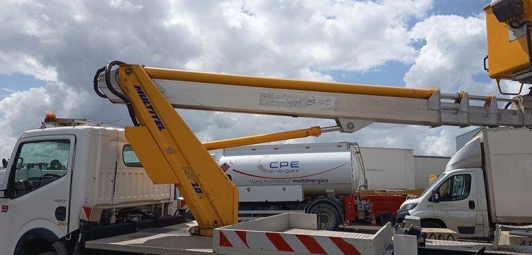 MULTITEL MAXITY AVEC NACELLE MT202 – 20M – DIESEL – 3107 HEURES – 74699 KMS – ANNEE 2016 BLANC DZ-109-VC