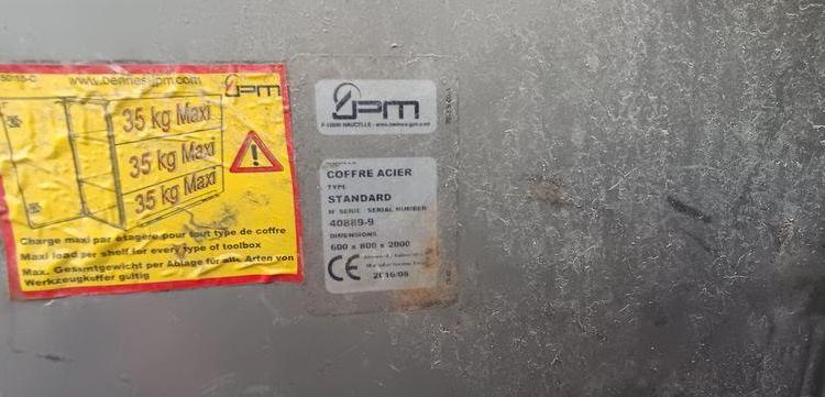 IVECO DAILY 35C13 BENNE AVEC COFFRE ACIER DIESEL – 146386 KMS – ANNEE 2016 ROUGE EC-597-MX