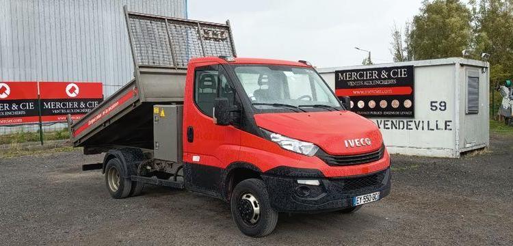 IVECO 35C12 BENNE SIMPLE CABINE COFFRE  EY-550-GC