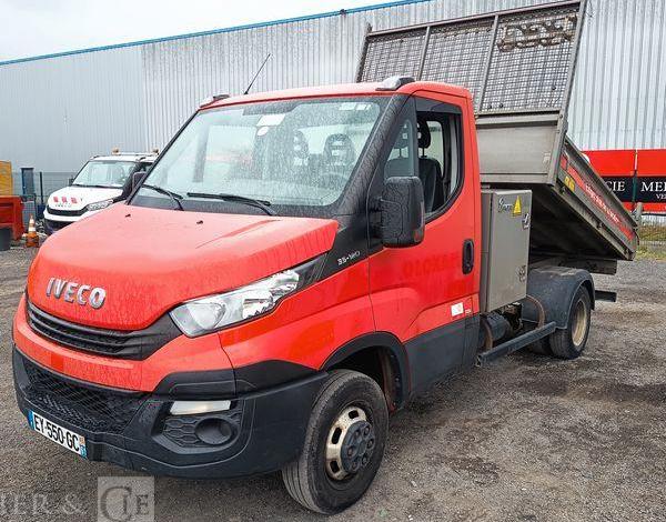 IVECO 35C12 BENNE SIMPLE CABINE COFFRE  EY-550-GC