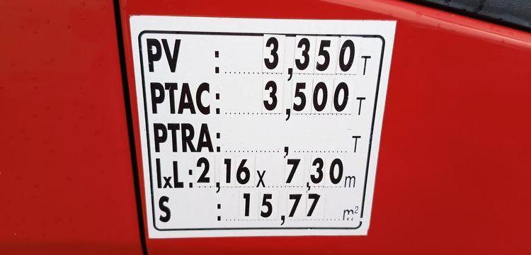 IVECO 35S12 AVEC NACELLE GSR E169TR 16M DIESEL – 2670 HEURES – 28307 KMS – ANNEE 2019 ROUGE FC-026-YL