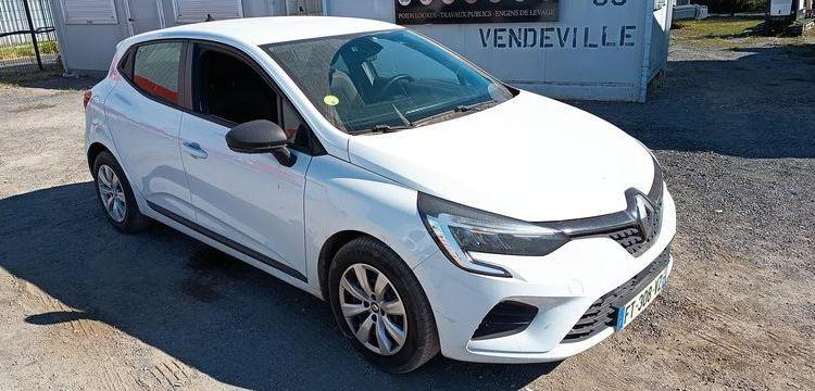 RENAULT CLIO 5 5 PORTES 1.5 DCI DPF S&S 85 CV – DIESEL – 94426 KMS – ANNEE 2020 BLANC FT-308-VZ