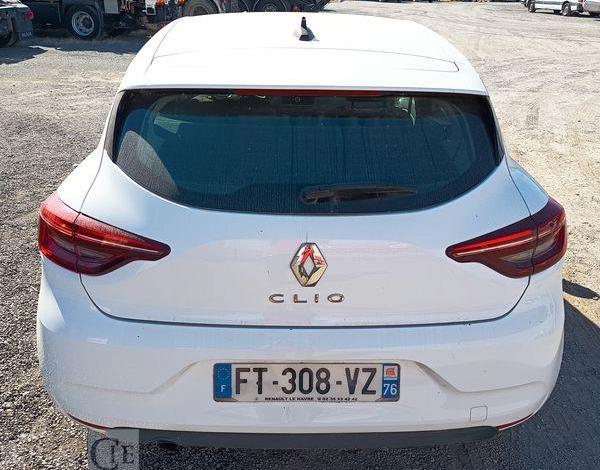 RENAULT CLIO 5 5 PORTES 1.5 DCI DPF S&S 85 CV – DIESEL – 94426 KMS – ANNEE 2020 BLANC FT-308-VZ