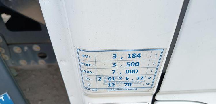 IVECO DAILY 35S14 NACELLE FRANCE ELEVATEUR 141TLE – 12 METRES – DIESEL – 500 HEURES BLANC FT-331-NQ