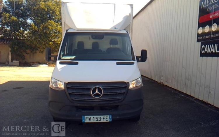 MERCEDES SPRINTER 516 CHASSIS CAB 43 CAISSE HAYON BLANC FW-153-FE