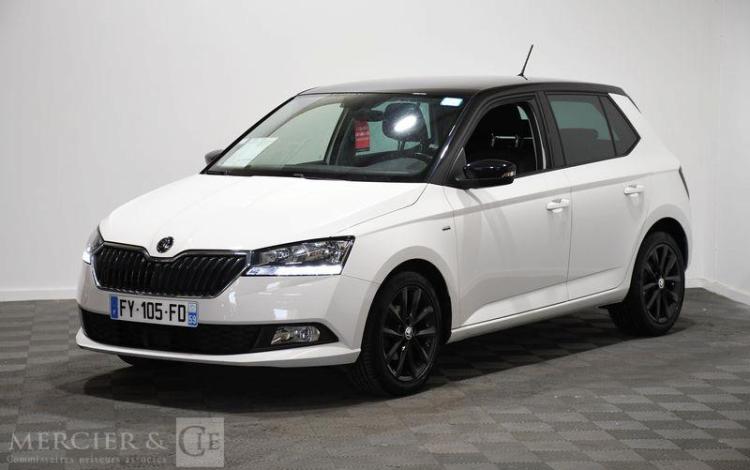 SKODA FABIA 1,0 MPI 60CH CLEVER BVM5 5P BLANC FY-105-FD