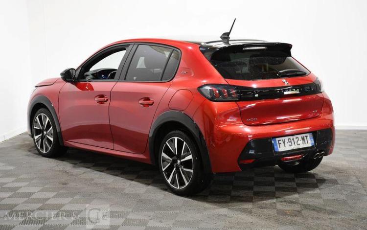 PEUGEOT 208 1,2 PURETECH 130 GT EAT vente pour pieces sans carte grise ROUGE FY-912-MT