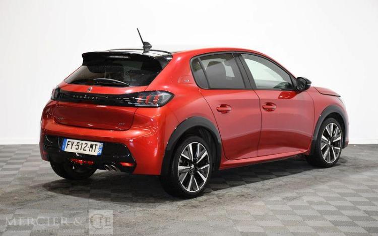PEUGEOT 208 1,2 PURETECH 130 GT EAT vente pour pieces sans carte grise ROUGE FY-912-MT