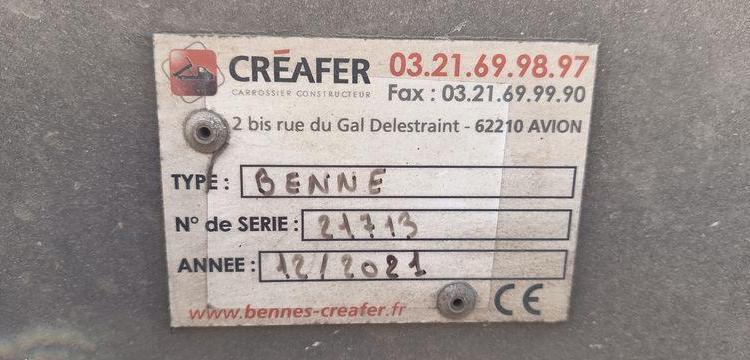 RENAULT MASTER R3500RJ 2,3 DCI 16V 165CV BENNE AVEC COFFRE ACIER DIESEL – 64896 KMS – BLANC GD-865-TA