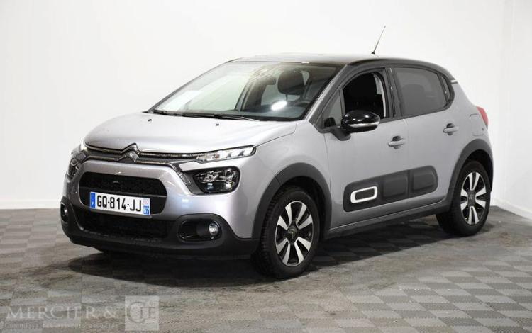 CITROEN C3 1.2 PURETECH 110ch SHINE EAT6 GRIS GQ-814-JJ