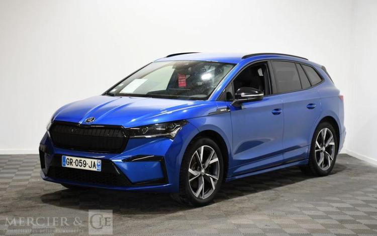 SKODA ENYAQ IV 60 BEV 180 62KWH SPORT LINE BLEU GR-059-JA