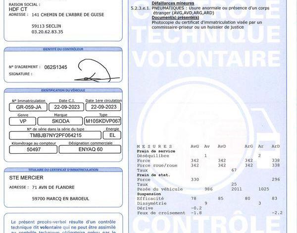 SKODA ENYAQ IV 60kWh 180ch SPORT LINE BLEU GR-059-JA
