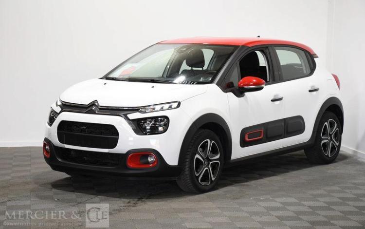 CITROEN C3 1.2 PURETECH 110 SHINE EAT – ESSENCE – 7537 KMS – ANNEE 2022 BLANC PZ2M217
