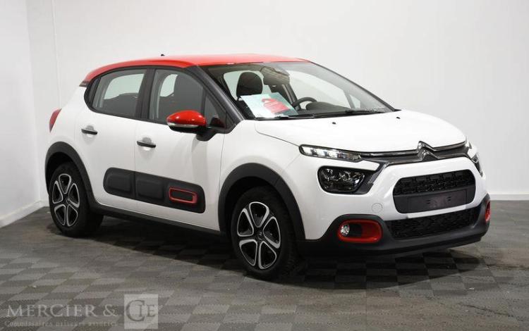 CITROEN C3 1.2 PURETECH 110 SHINE EAT – ESSENCE – 7537 KMS – ANNEE 2022 BLANC PZ2M217
