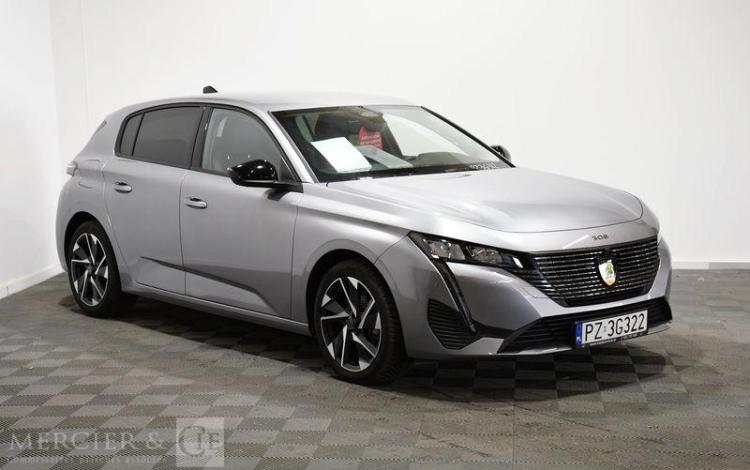 PEUGEOT 308 1.2 PURETECH 130 ALLURE PACK – ESSENCE – 10419 KMS – ANNEE 2023 GRIS PZ3G322