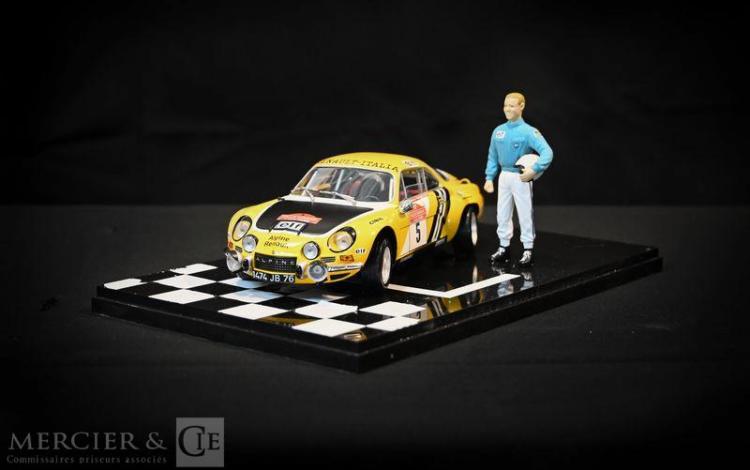 VOITURE MINIATURE ALPINE RENAULT A110 N°1-TOUR DE LA REUNION ET SON PILOTE  134