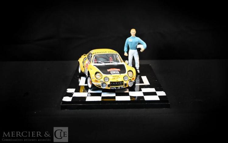 VOITURE MINIATURE ALPINE RENAULT A110 N°1-TOUR DE LA REUNION ET SON PILOTE  134