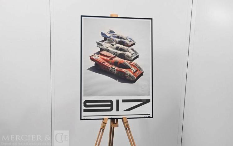 CADRE/POSTER PORSCHE 917-24H DU MANS-SALZBURG&MARTINI&GULF  16