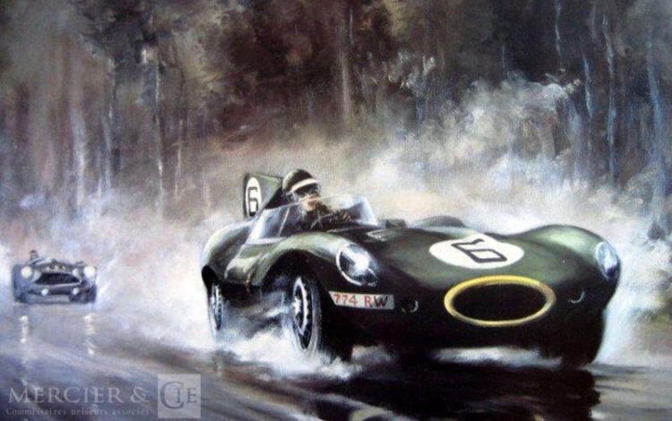 DION PEARS JAGUAR D-TYPE/MIKE HAWTHORN LE MANS 1955  33