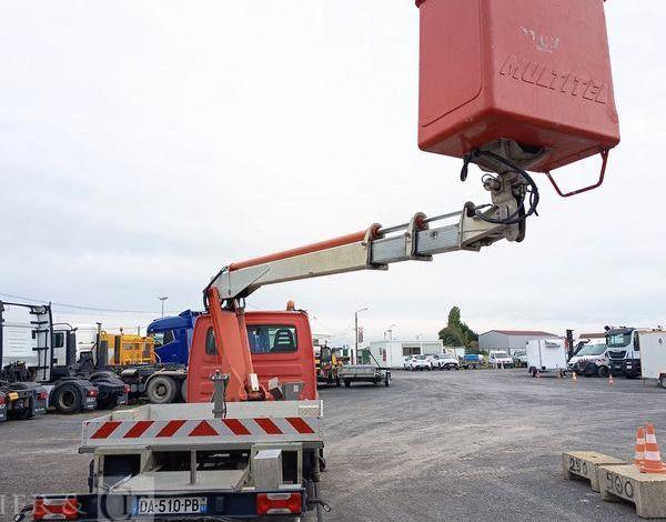 IVECO DAILY 35S11 AVEC NACELLE MULTITEL 160 ALU/DS 16M – 5537 HEURES – 131066 KMS ROUGE DA-510-PB