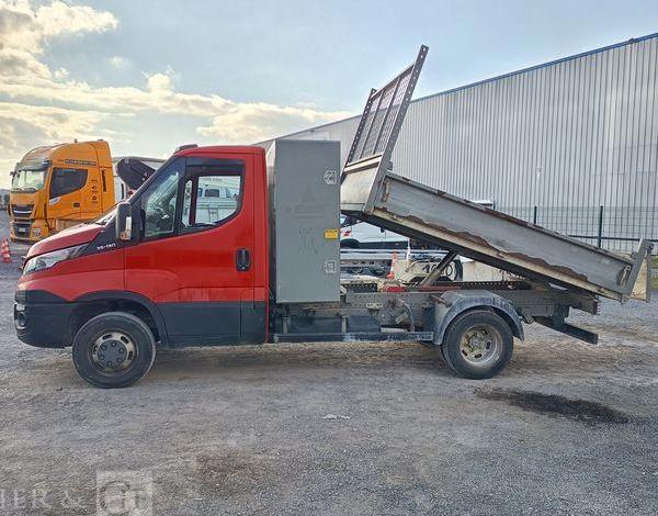 IVECO DAILY 35C – CAMION BENNE SIMPLE CAB COFFRE  DY-566-WL