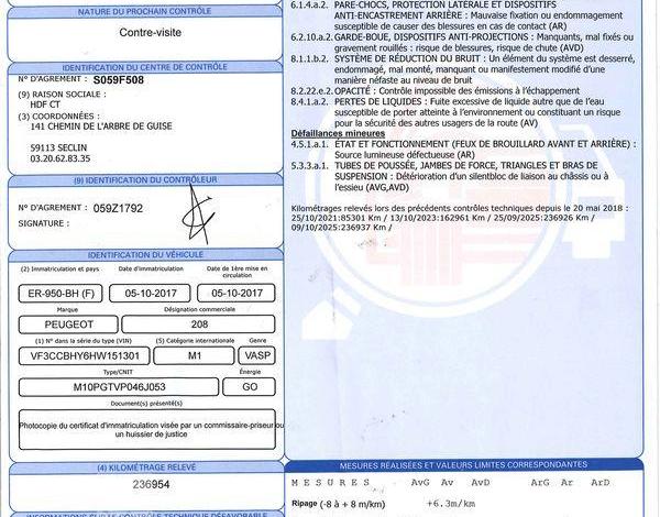 PEUGEOT 208 AFF 100CH PREMIUM BLANC ER-950-BH