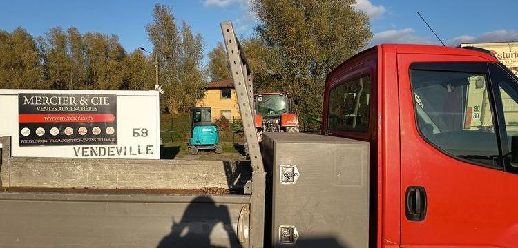 IVECO 35C12 – BENNE SIMPLE CABINE COFFRE  EX-796-LV