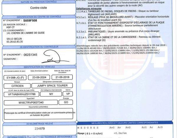 CITROEN Jumpy SPACE TOURER BLANC EY-098-JQ