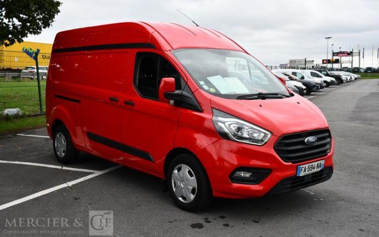 FORD TRANSIT CUSTOM 300 2.0 ECOBLUE 130 L1H2 TREND BUSINESS BVA ROUGE FA-594-NA