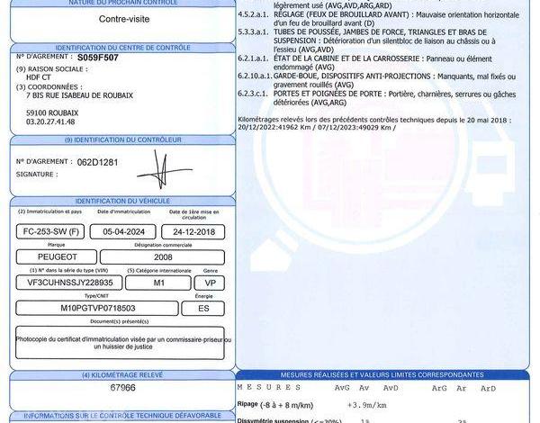 PEUGEOT 2008 1,2 PURETECH 130CH S&S BVM6 ROUGE FC-253-SW