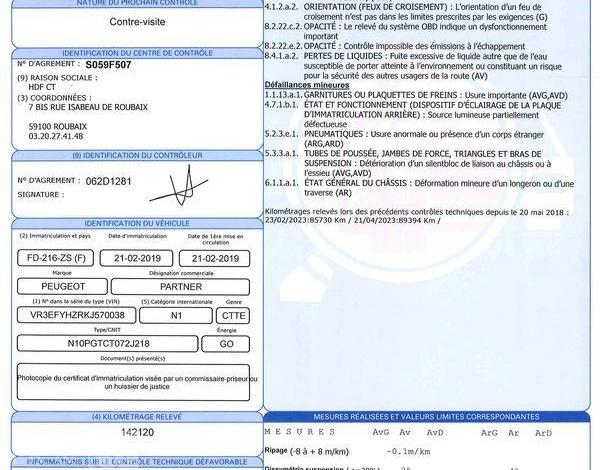 PEUGEOT PARTNER BLANC FD-216-ZS