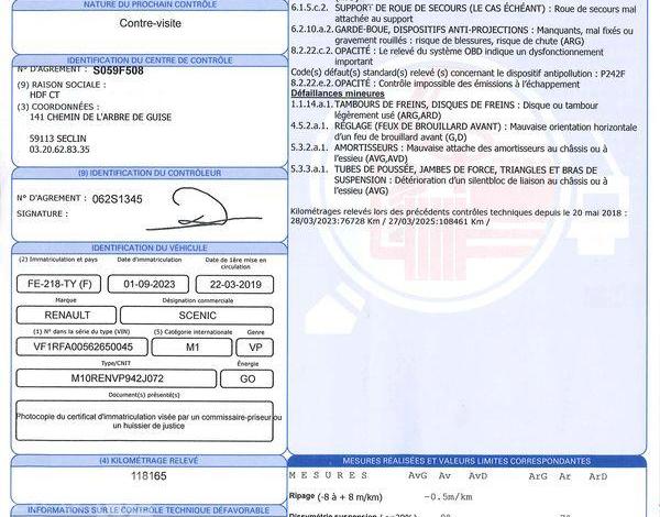 RENAULT GD SCENIC 1.7 BLUEDCI 150CH INTENS BLEU FE-218-TY