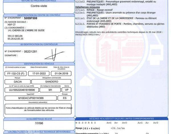 DACIA SANDERO 1.0 SCE 75 LAUREATE BLEU FF-132-CS