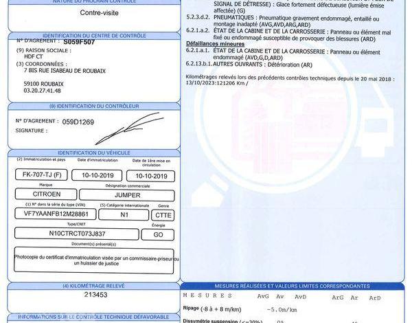 CITROEN JUMPER 30 L3H2 2,2 HDI100 BLANC FK-707-TJ