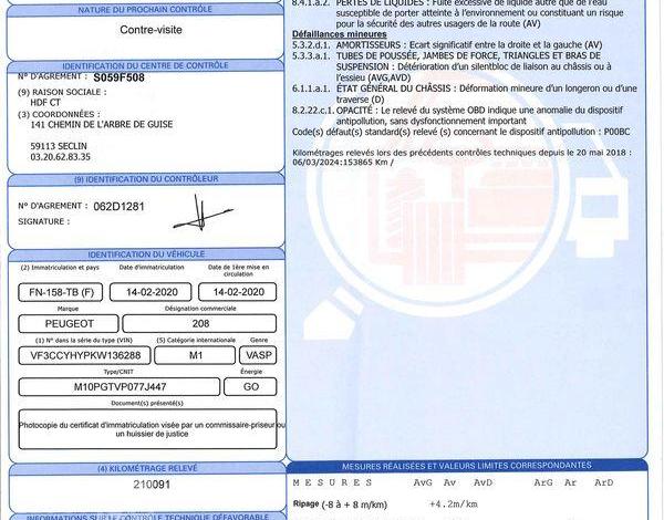 PEUGEOT 208 BLANC FN-158-TB