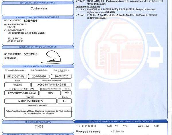 VOLVO XC60 T8 R-DES 4M NOIR FR-630-LT