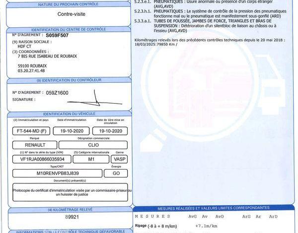 RENAULT CLIO BUSINESS BLUE DCI 85 BLANC FT-544-MD