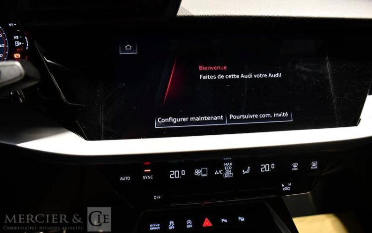 AUDI A3 SPORTBACK 1.0 30 TFSI 110CH HYBRID MHEV S-LINE EDITION S-TRONIC BVA NOIR FY-315-BZ