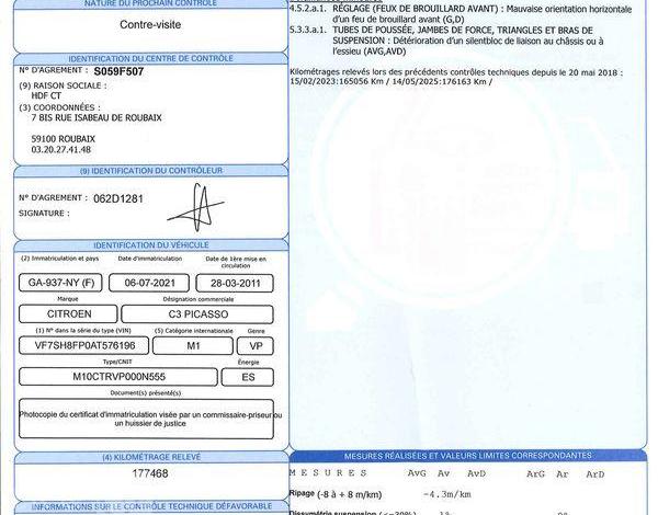 CITROEN C3 PICASSO 1.4 VTI 95CH CONFORT NOIR GA-937-NY
