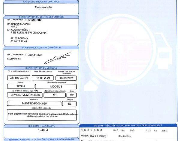 TESLA MODEL 3 AUTONOMIE STANDARD PLUS RWD 2M ROUGE GB-116-GC