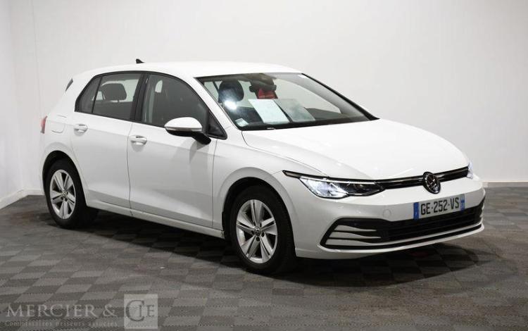 VOLKSWAGEN GOLF VIII 2.0 TDI 115 SCR LIFE DSG BLANC GE-252-VS