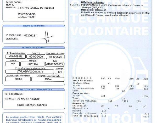 TOYOTA RAV4 BLEU GK-809-BL