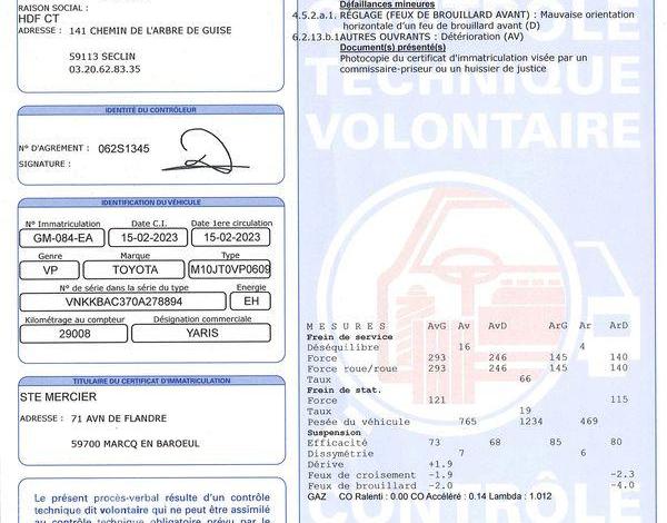 TOYOTA YARIS HYBRIDE GRIS GM-084-EA