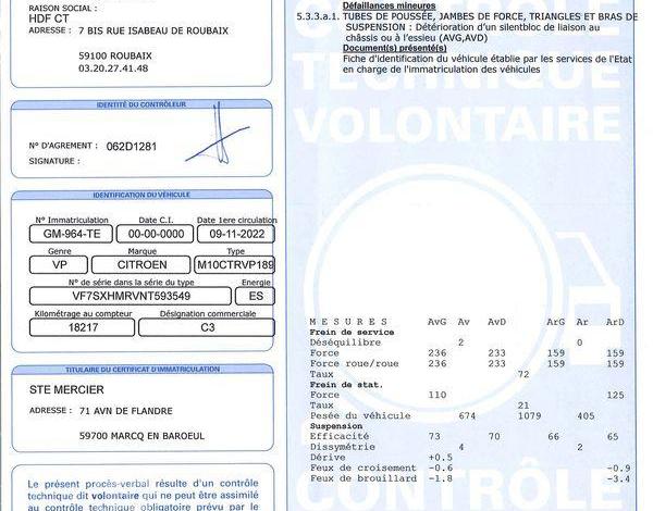 CITROEN C3 ROUGE GM-964-TE