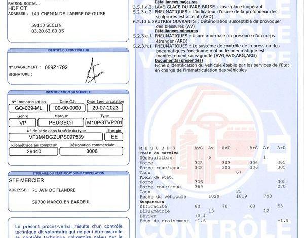 PEUGEOT 3008  GQ-029-ML