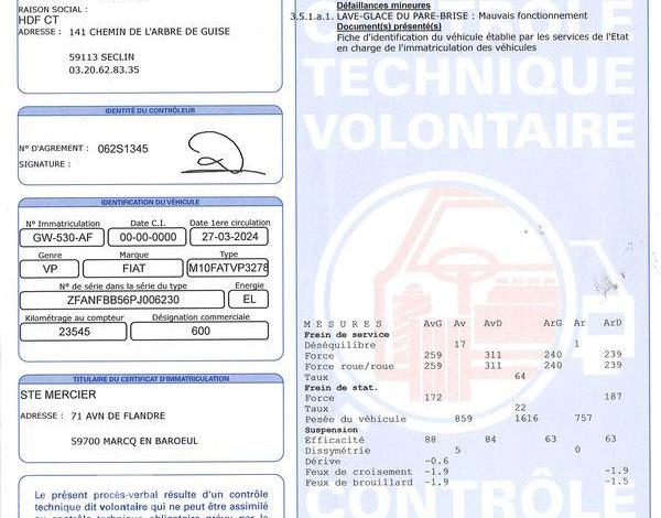 FIAT 600 ELECT 54KWH LA PRIMA BLEU GW-530-AF