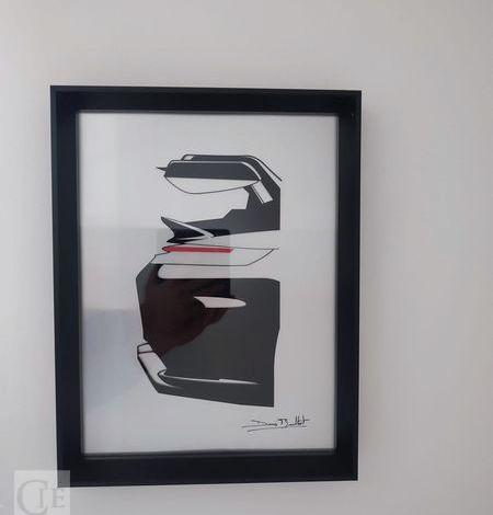 TABLEAU ARRIERE DE PORSCHE 911 GT3 TYPE 992  OEUVRE