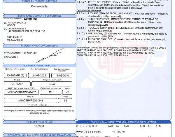 CITROEN DS3 1.6 THP 155CH SPORT CHIC GRIS AV-206-GP