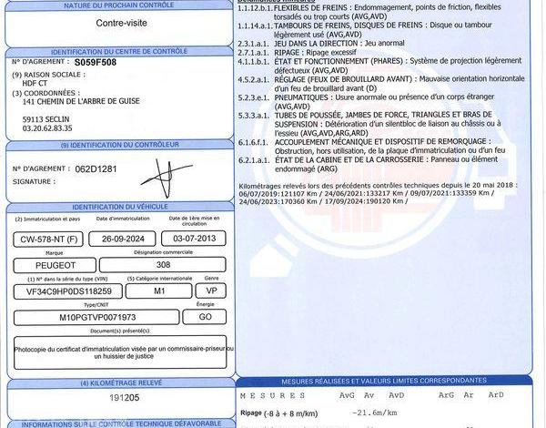 PEUGEOT 308 1,6 HDI BUSINESS PACK GRIS CW-578-NT