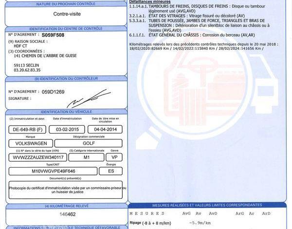 VOLKSWAGEN GOLF BREAK 1,4 TSI 140 BLUEMOTION CUP BLANC DE-649-RB